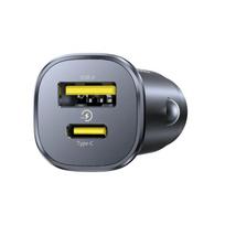 Baseus GoTrip Car Charger USB-C/USB-A 30W Cosmic Black