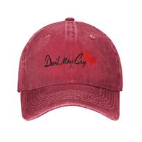 Fashion Game DMC Devil May Cry Logo Baseball Cap Unisex Women Distressed Washed Sun Cap  Outdoor Activities Adjustable Caps Hat One Size pink