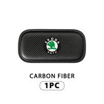 CGL1 For Skoda Car Interior Leg Knee Rest Pads Leather Cushion Octavia Superb RAPID FABIA KAMIQ KAROQ KODIAQ YETI