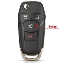 Jingyuqin S/Lot 2/3/4 Buttons Flip Folding Remote Car Key Shell Case For Ford Fusion Edge Explorer 2013- Hu101 Blade