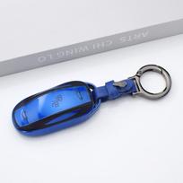 Tpu Leather Shell Fob For Tesla Model 3 Y Model S Protector Car Remote Key Cover Case Accessories (as the picture,For Model X)