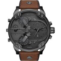 Dyzelio DZ7413 vyriškas laikrodis Ruda apyrankė Juodas ciferblatas 57mm + dėžutė