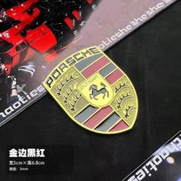 AJV1   3D Metalinis Automobilio Variklio Dangčio Priekinės Modifikacijos Lipdukas Kėbulo Dekoratyvinis Lipdukas Porsche Cayenne Panamera Macan 911 718 918 Taycan Boxster