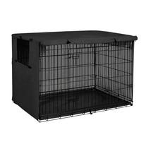 Dog Kennel Cover 210D for 94 61 63.5 cm Crates - Ventilated Shade Cover with Secure Non Slip Adjustable Straps juoda