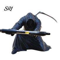 Kneeling Grim Reaper Decor Pen Holder Gothic Black Cloak Skeleton Pencil 3D Unique Gift Printed Cool Stand for Students Adults Office Desk Accessory juoda