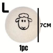 3/6pcs  Reusable Wool Washing and Drying Machine Ball Fabric Softness Washing Machine Wrinkle Resistant Cleaning Tool Felt Ball
