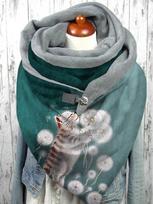 The Cat And Dandelion Casual Scarf And Shawl For Women 150x75 cm