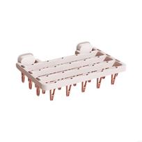 Plastic Hide Sock Clothes Drying Rack With Multiple Clip For Small Laundry Items Foldable And Space Saving Designs P9YB rožinė