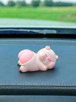Cute Squishy Butt Cat Car Ornament – Adorable Sleeping Kitten Dashboard Decor