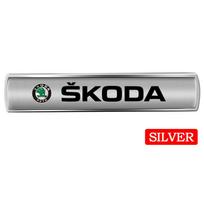 yacfk0 Car Metal Logo Car Body Fender Side Window Stickers Trunk Badge For Skoda Rapid Scala Kodiaq Fabia Kamiq Karoq Octavia 3 A5 A7