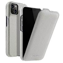 MELKCO Compatible For iPhone 13 Genuine Cow Leather+PC Phone Case Vertical Flip Ultra-Thin Protective Cover juoda