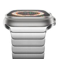 Titanium color Stainless Steel Strap For Apple Watch Band Ultra2 49mm 45mm 44mm 42mm 41mm 40mm Link Bracelet IWatch 9 8 7 6 SE 5 For 38 40 41mm