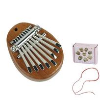 8 klavišų mini medinė kalimba, aukštos kokybės, išskirtinis pirštų nykščio pianinas, marimba, muzikiniai, geri priedai, pakabukas, dovana