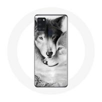 Coque Samsung Galaxy A21S Loup Duo animaux