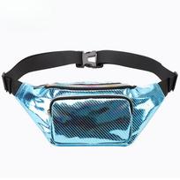 Colorful Fanny Pack Women's Crossbody Bag Carry-on Small Outdoor Sports Casual Chest Shoulder Bag mėlyna