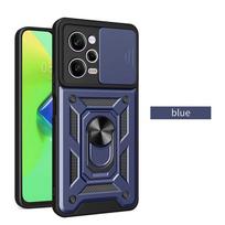 Shockproof Armor Case For Xiaomi Redmi Note 9 9S 10 10S 11 11S 12 4G 13 8 Pro 5G Plus With Car Magnetic Ring Holder Phone Cover Redmi Note13Pro 4G mėlyna