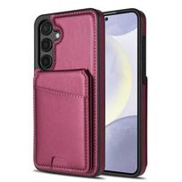 2 viename nuimamas magnetinis piniginė su kortelių laikikliu telefono dėklas Samsung S25 S24 Ultra S22 Plus S23 FE A16 A55 A15 A54 Galaxy S25 black