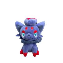 Mielas Anime Pokemon pliušinis žaislas Sėdintis Zorua 6  Animacinis minkštas žaislas Lėlė Dovana 16cm blue