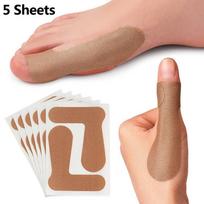 5Sheets Non-Woven Fabric Toe Separator Patches Bunion  Corrector Thumb Correction Tenosynovitis Treat beige