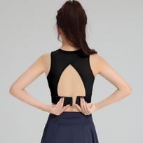 High Impact Anti-Spillage Sports Bra with Hollow Back and Invisible Chest Pad M