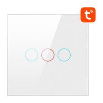 AVATTO LZTS02-EU-220V Zigbee jungiklis, baltas (3-gang, be neutralio)