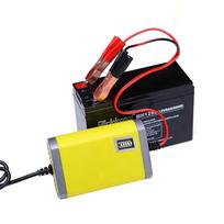 Car Motorcycle Battery Charger 12V 2A Full Automatic Smart Power Charger Maintainer 3 Stages   Acid AGM GEL Intelligent