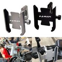 YAMAHA NMAX155 NMAX125 NMAX 155 125 Universali motociklo priedai vairas Mobiliojo telefono laikiklis GPS laikiklio kronšteinas black  A