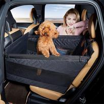 Car pet pad, rear single seat car pad, bottom with hard belt net dog blue child waterproof and anti-dirty dog pad S juoda