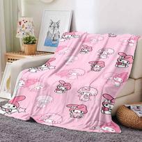 1 vnt. My Melody pledas Lengvas flanelinis užklotas sofai, lovai, kelionėms, stovyklavimui, svetainei, biurui, sofos kėdei 80cmx120cm