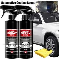 Car Coating Spray for Ceramic Paint, Quick Effect Coating Agent, Waterproof Nano Polish Safe for Plastic Trim Long-Lasting E6B3 1