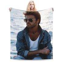 George Michael Antklodė Kokybiška Super Šilta Mesti Antklodę Pavasaris Studentams Sofa Lova Madingas Patalynės Užvalkalas 75x90cm white