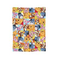 Winnie the Pooh animacinis pledas Pūliuotukas Tigras Asilas Flanelinis Juokingas Kvėpuojantis Mesti pledai namams Pavasaris/Ruduo, 75x90cm
