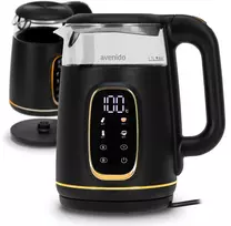 Stiklinis elektrinis virdulys temperatūros reguliatorius LED 1.7L 2200W Avenído AV 1309