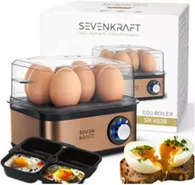 Adleris Automatinė kiaušinių viryklė 8 kiaušiniams, minkštas-vidutinio kietumo virimas, forma, Sevenkraft SK 4539