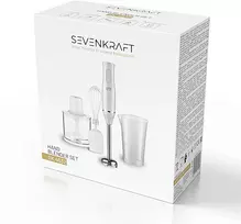 Adler Rankinis maišytuvas 800W 4in1 2 greičių plieniniai peiliukai sriubų kokteiliams Sevenkraft SK 4632W