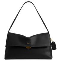 COACH Chelsea natūralios odos rankinė per petį, didelė, moteriška, juoda Basic Set (Bag + Dustproof Bag) juoda