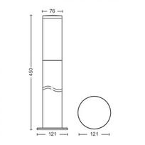 Išorinė lemputė PHILIPS Utrecht - Metalas - LED - 1x20W - Pilka - Šiuolaikinis - Dizainas