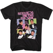 New Kids On The Block 90's Designs Black T-Shirt 160