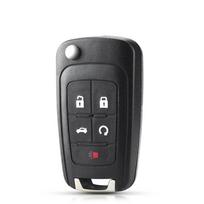 S Flip Folding Remote Car Key Shell For Chevrolet Cruze Epica Lova Camaro Impala For Opel Fob Hu100 Replacement Case (as the picture,5 Buttons)