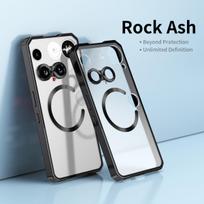 Magnetic Hybrid Metal Bumper Frame Case for Nothing Phone 3 5G Clear Frosted PC Back Shockproof Cover For Nothing Phone 3 5G 6.67"&Opp Bag