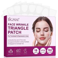 Face Wrinkle Triangle Patch  Anti-Aging Overnight Treatment, Smooths Fine Lines & Lifts Sagging Skin, Targets Forehead, Eye, Mouth & Frown Lines (162 1 SET