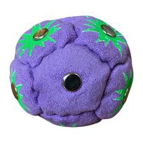Traditional Retro Style Hacky Sack Footbag 6cm Diameter Durable Suede Material with Metal Studs for Foot Coordination and Skill Practice One Size