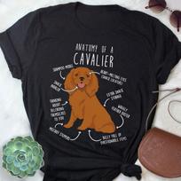 Ruby Cavalier King Charles Spaniel Shirt, , , Funny Cav Lover Gift, Cute Dog T-shirt, Pet Tee, Dog Mom, Dog Dad, Animal Anatomy 110