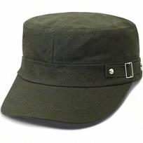 Unisex Cadet Cap Flat Top Military Style Hat For Adults black