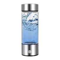 Vandenilio vandens buteliukas 420ml Nešiojamas vandenilio generatorius SPE PEM technologija Vandenilio ir deguonies atskyrimas Vandenilio prisotintas vandens puodelis One Size gray