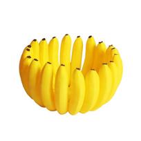 Naujoviškas banano formos vaisių padėklas 3D spausdintas didelės talpos vaisių laikymo padėklas plastikas unikali dovana vaisių serviravimo lėkštė įėjimo zona geltona
