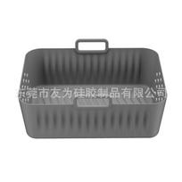 New Air Fryer Silicone Liners for Ninja SL400 SL401 Double Stack XL Basket Reusable Air Fryer Baking Tray Airfryer Parts LIJIAO pilka spalva