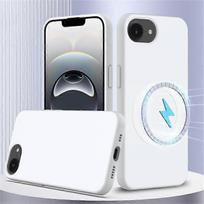 Compatible For iPhone 16e Case Compatible with MagSafe Anti-Drop Liquid Silicone Phone Cover juoda