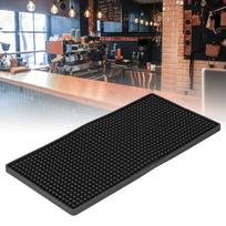 Food Grade Silicone Coffee Bar Mat Heat Resistant Tamping Mat Durable Bar Mat  Countertop Use gray