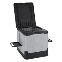 Folding Camping Toilet with Paper Holder & Lid Collapsible Toilet Reusable for Adults Travel Outdoor Hiking Trips Beach pilka